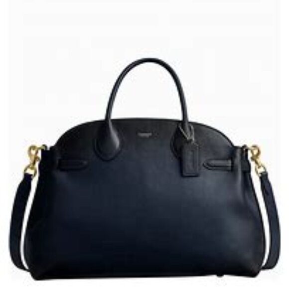 Coach Soft Empire Carryall Bag 40 Dark Blue - Picture 1 of 4